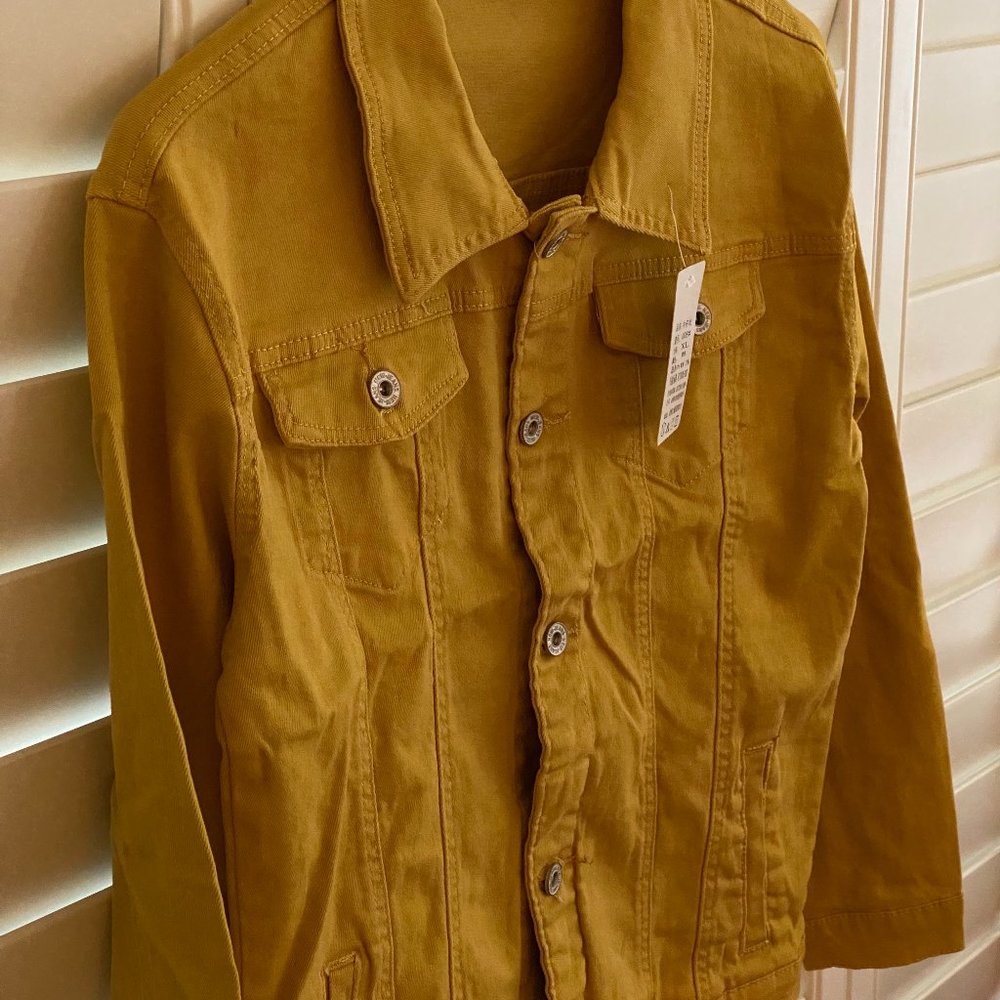 Men's (or Women's) Yellow/Gold Denim Jacket